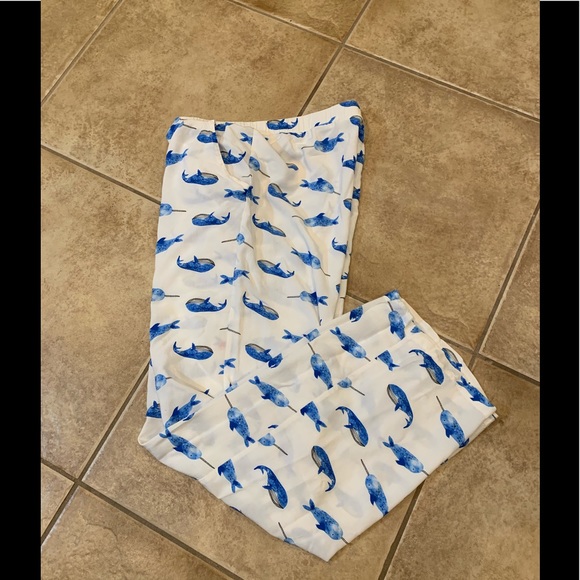 Forever 21 whale drawstring pants 🌸Size Large - Picture 1 of 4